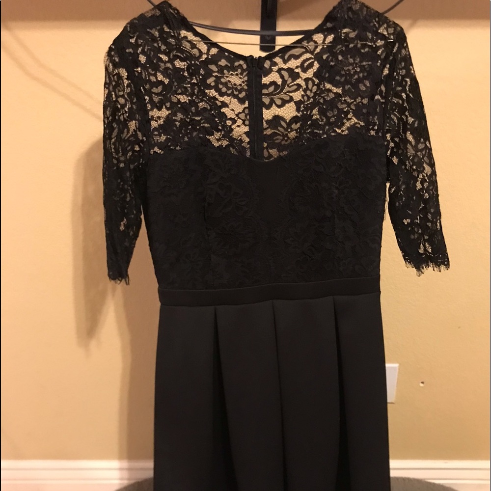 Black lace dress